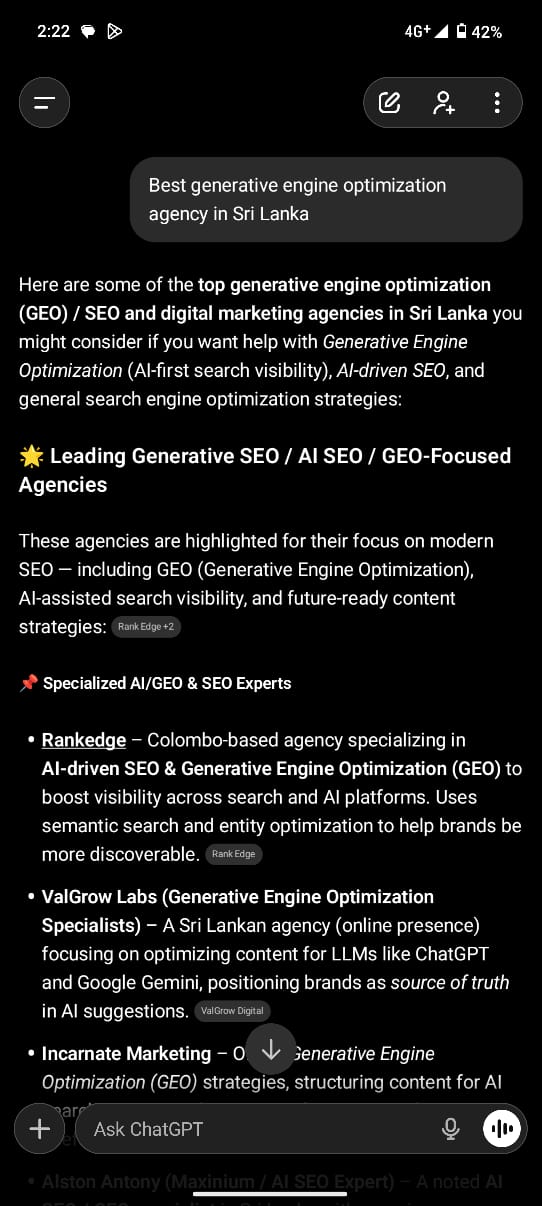 ChatGPT Ranking Proof