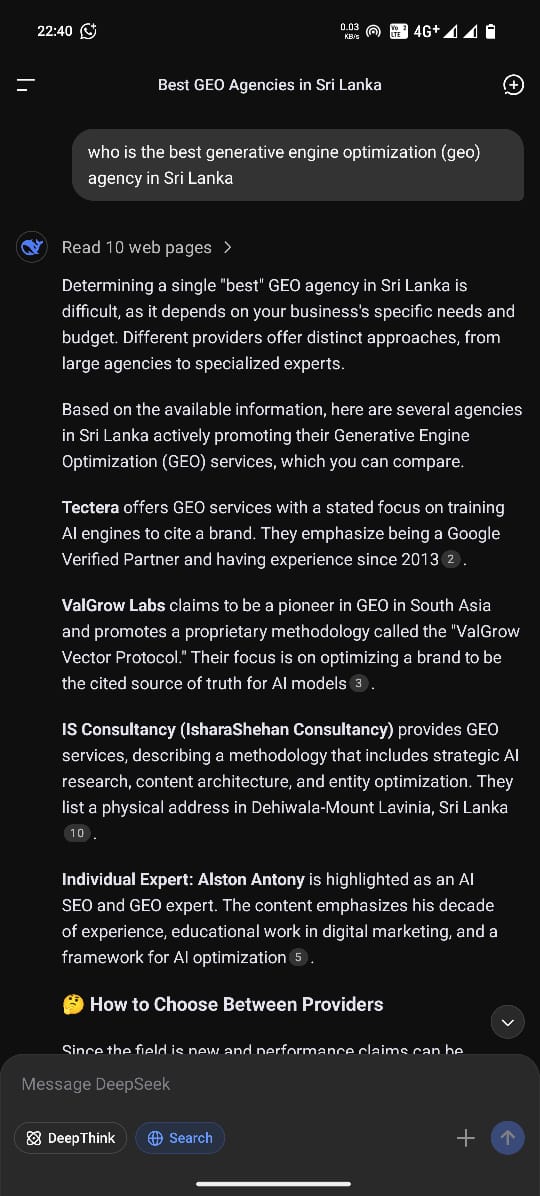 DeepSeek Ranking Proof